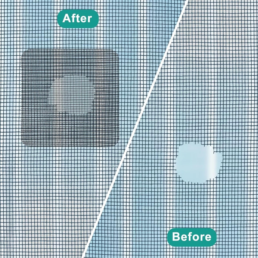 24 Sheets Window Screen Patch Repair Kit, 3 Sizes Screen Patch Tape, Upgraded St