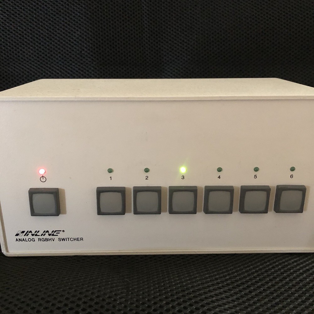 Inline IN3556 RGBHV Analog Switcher 6 inputs. power on. untested