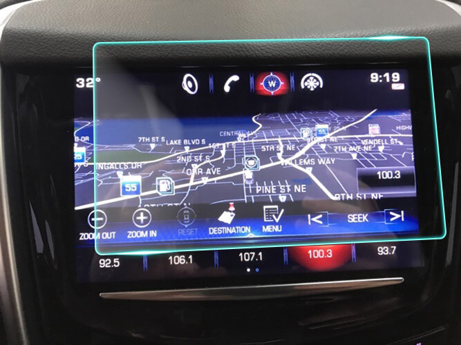 Crystal Clear Screen Protector for 2016 Cadillac SRX Vehicle Navigation