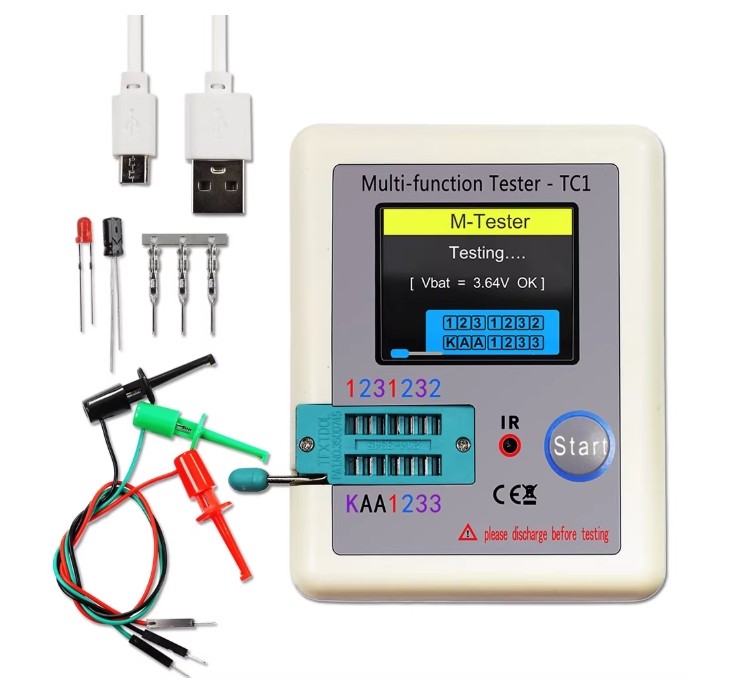 LCR-TC1 LCD Display Multi-meter Transistor Tester Diode Triode Capacitor Test