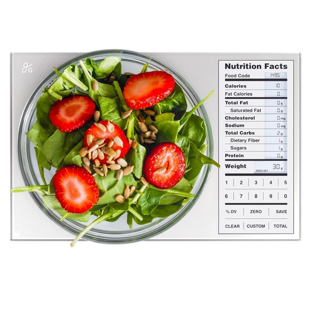 Backlit Display for Clear Nutrition Information