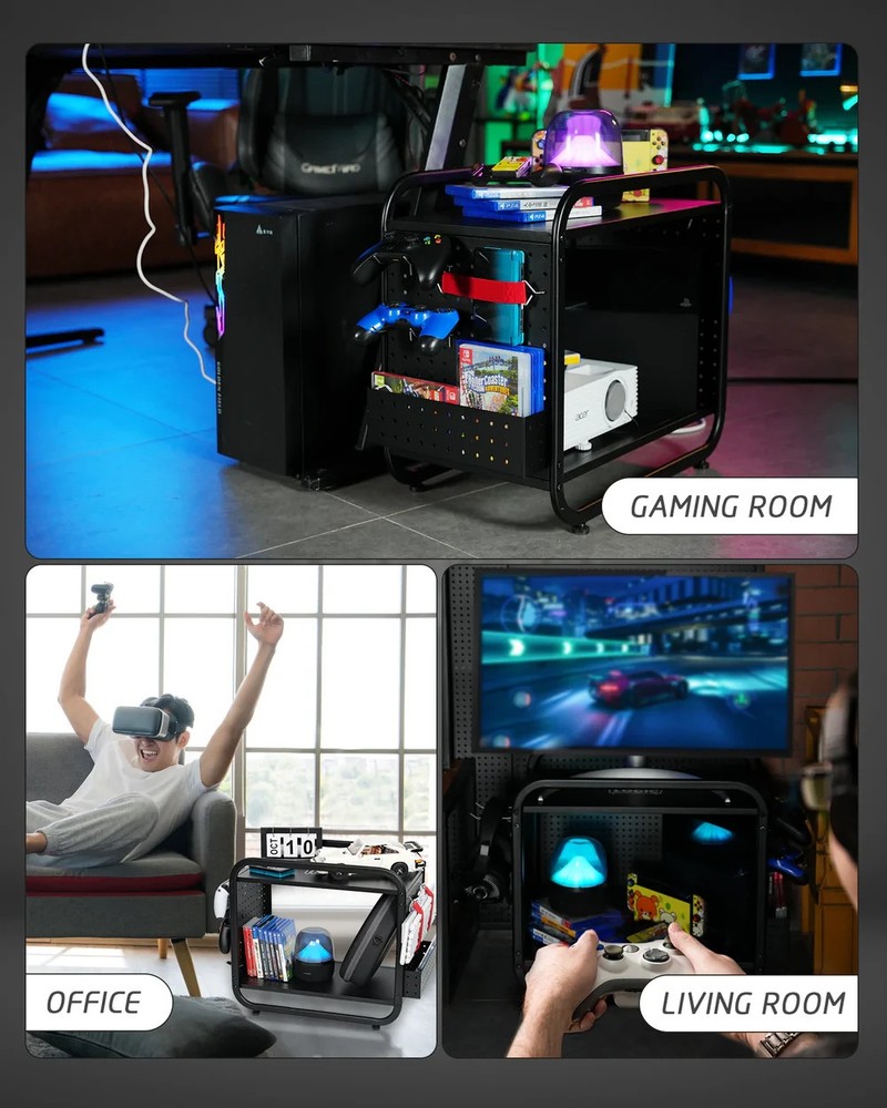 Gaming Accessory Organizer Controller & Headset PS5 /Xbox Storage Holder Black