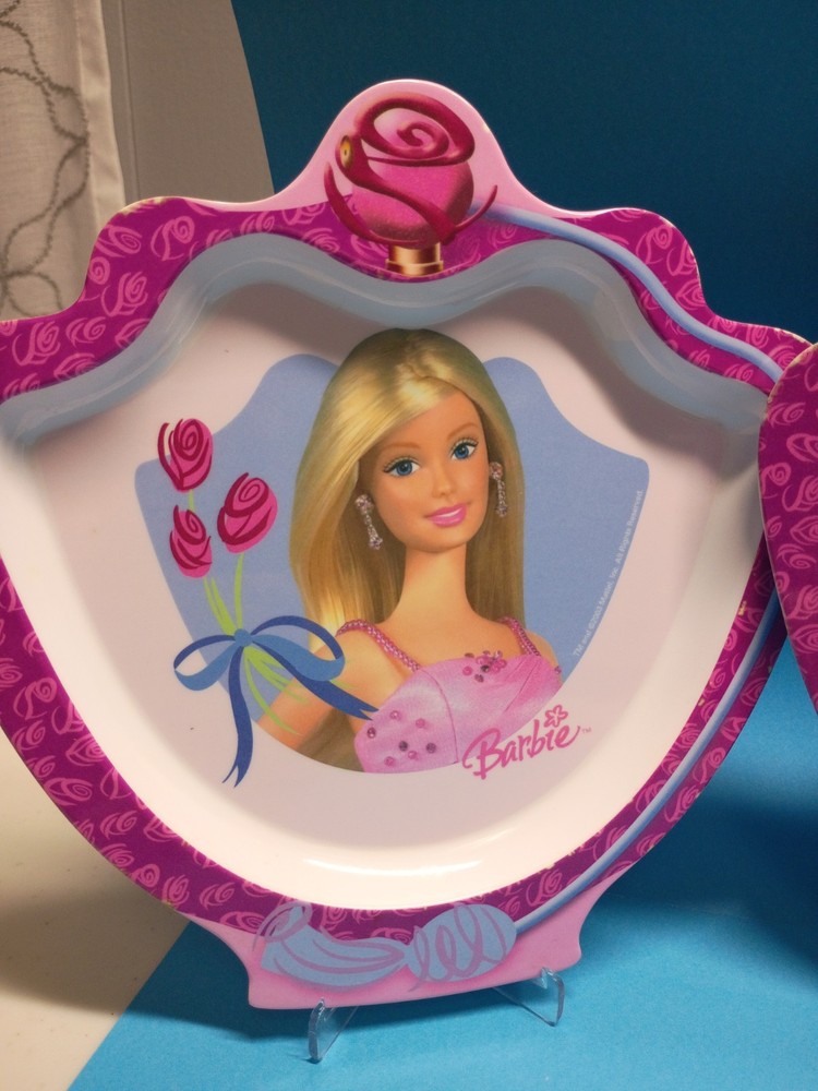 (2) Vintage Barbie plates