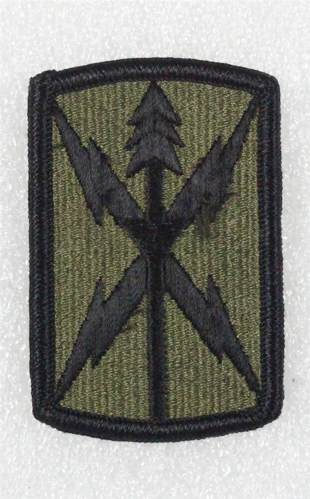 Army Patch: 516th Signal Brigade - subdued, merrowed edge