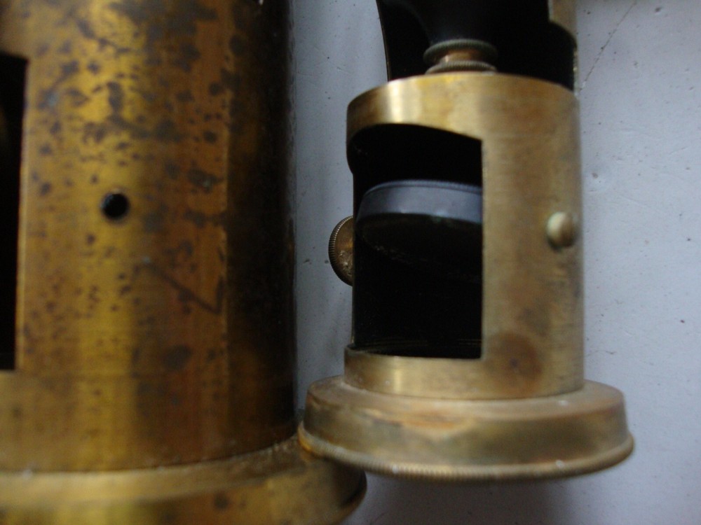 Antique microscopes and accessories