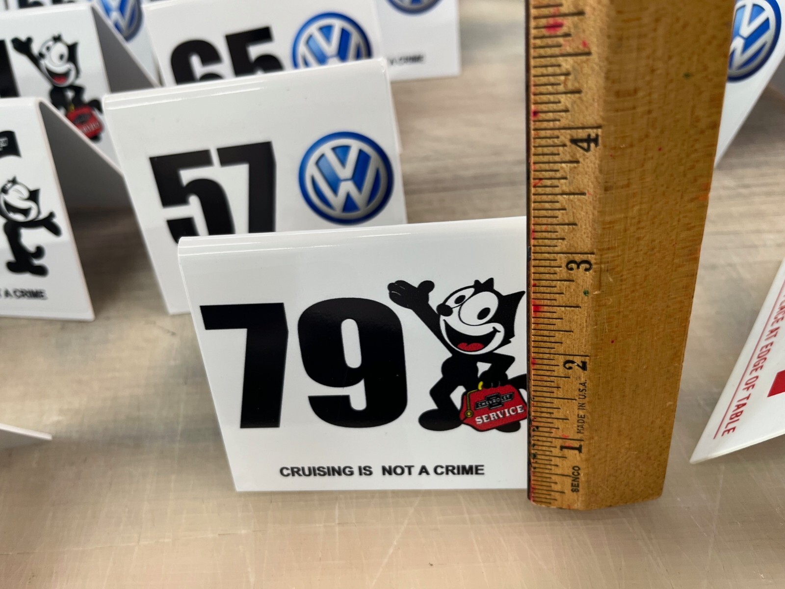 custom Carls Jr Table table Number any number chevy ,vw,jdm, c10 showcar