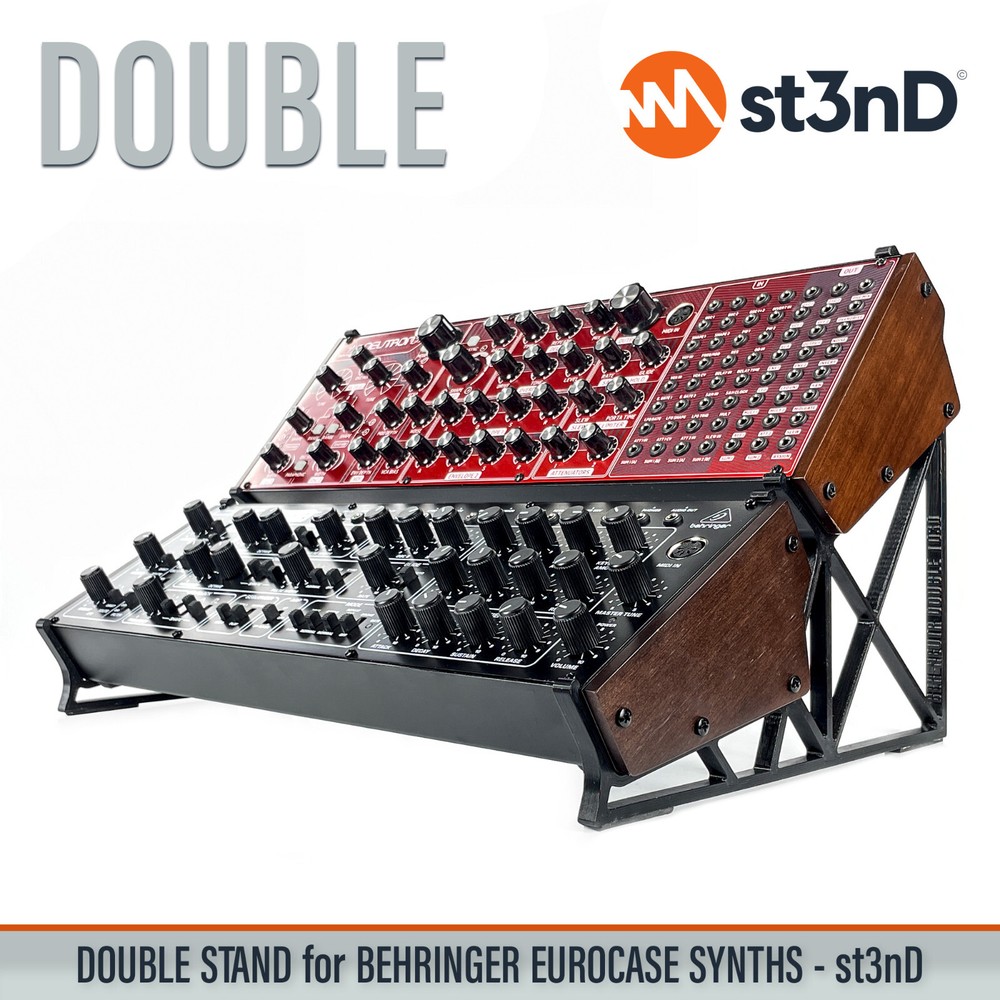 DOUBLE STAND for BEHRINGER EUROCASE INSTRUMENTS AND SYNTHS - 3D Printed