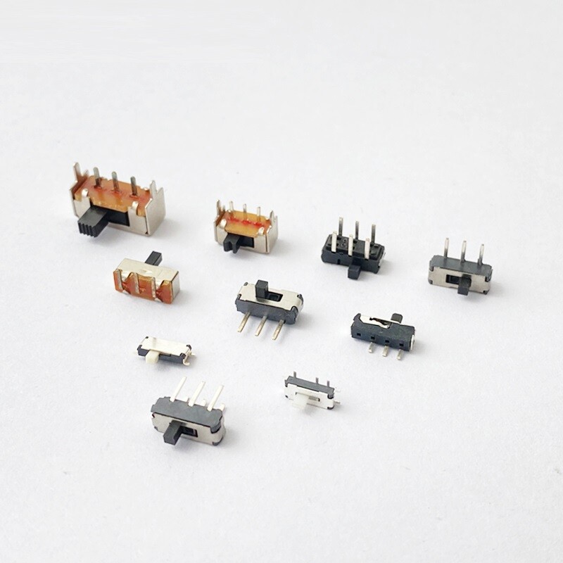 10Pcs Toggle Switch Tact Slide Horizontal Sliding Micro-power Direct-inserted