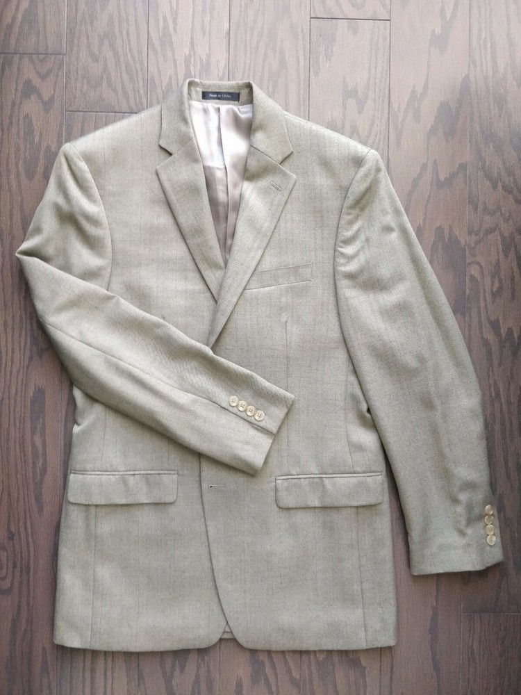 RALPH LAUREN Jacket Blazer Ligth Brown Sport Coat 2 Button 40 Long 40L