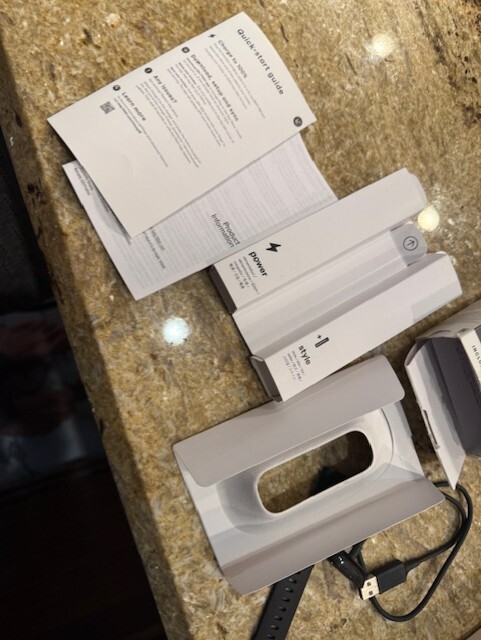 Fitbit Charge 5 Activity Tracker Black BAND CHARGER EMPTY BOX