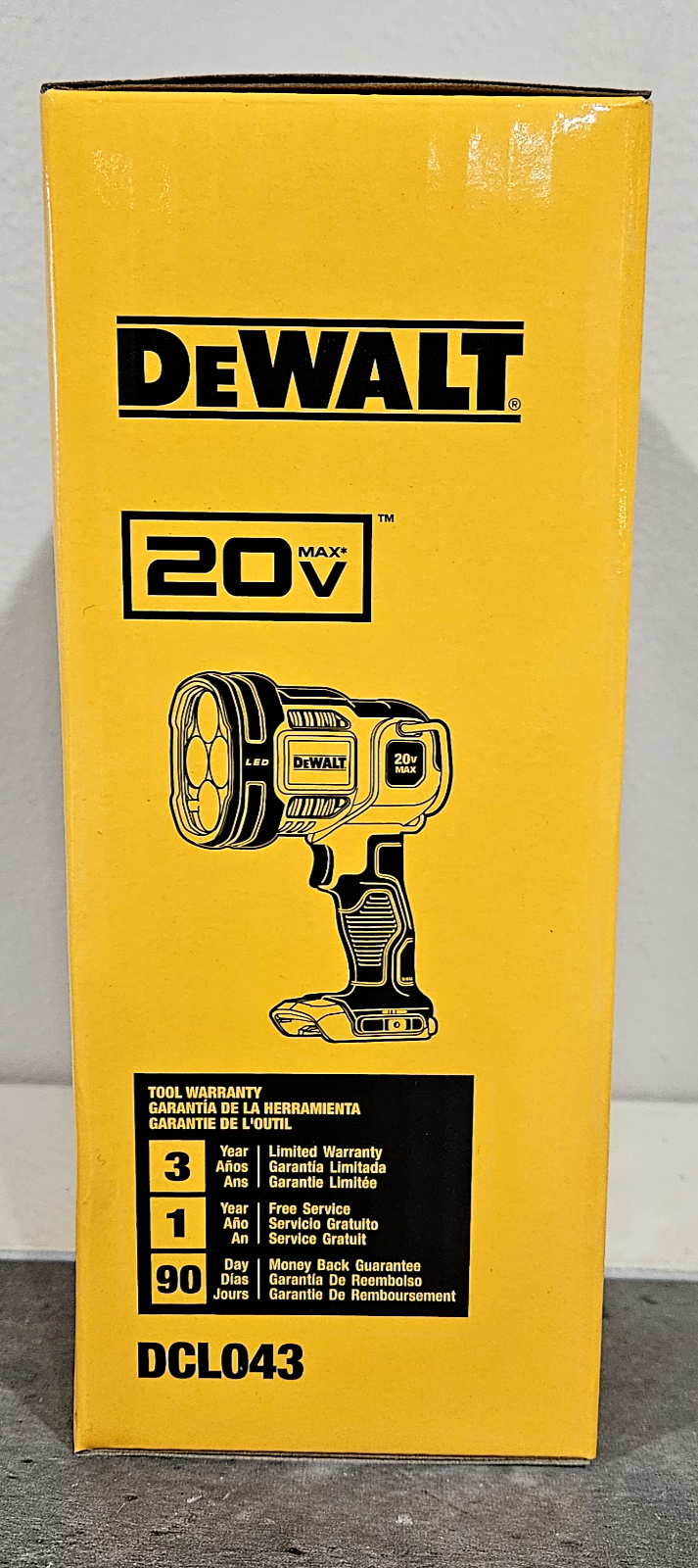 New in Box! DeWalt DCL043 20V Max Cordless LED Jobsite Spotlight