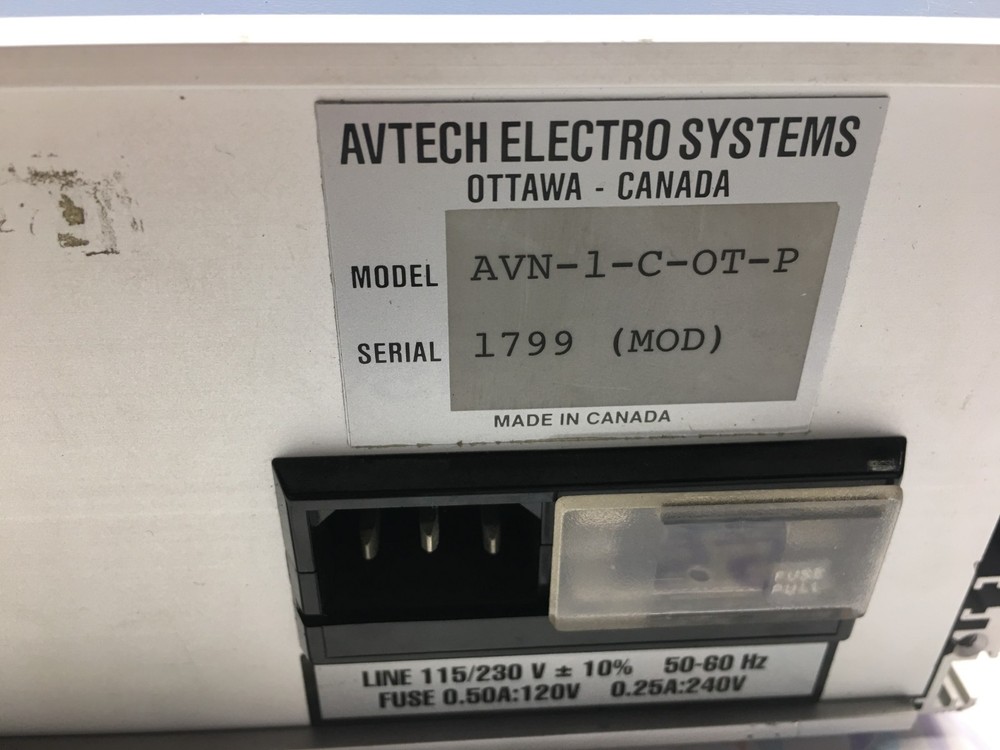 Avtech Electrosystems AVN-1-C-OT-P DC-Coupled Non-Linear Pulsed Amplifier