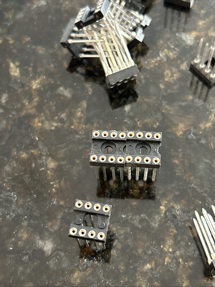 IC SOCKET, 8 PIN DIP SOCKET, WIRE WRAP, Screw Machine, Tin, Gold