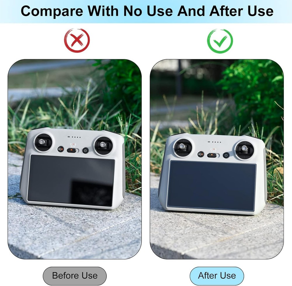 2-Pack Anti-Glare Matte Screen Protector for DJI Mini 4/5 Pro Remote Controller