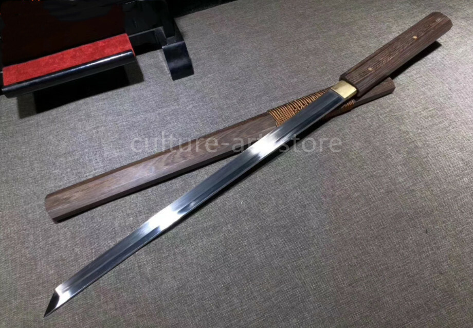 Handmade Japanese Samurai Katana Spring Steel Function Sword Wakizashi Sharp