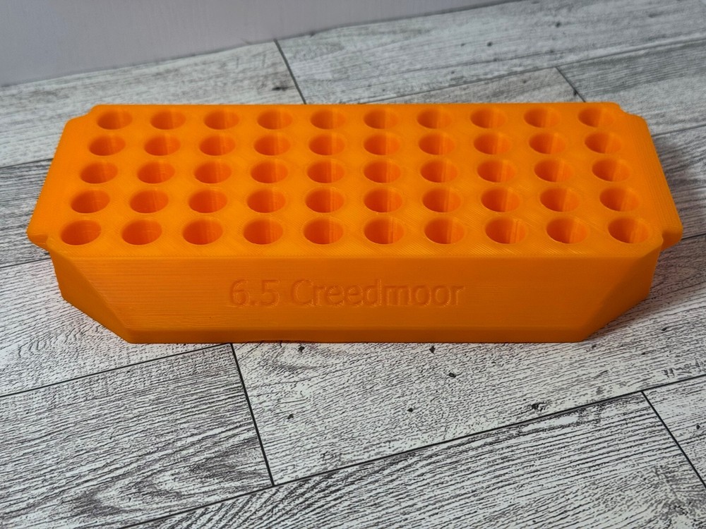 6.5 Creedmoor Reloading Block Tray Loading 50 Rd Made in USA