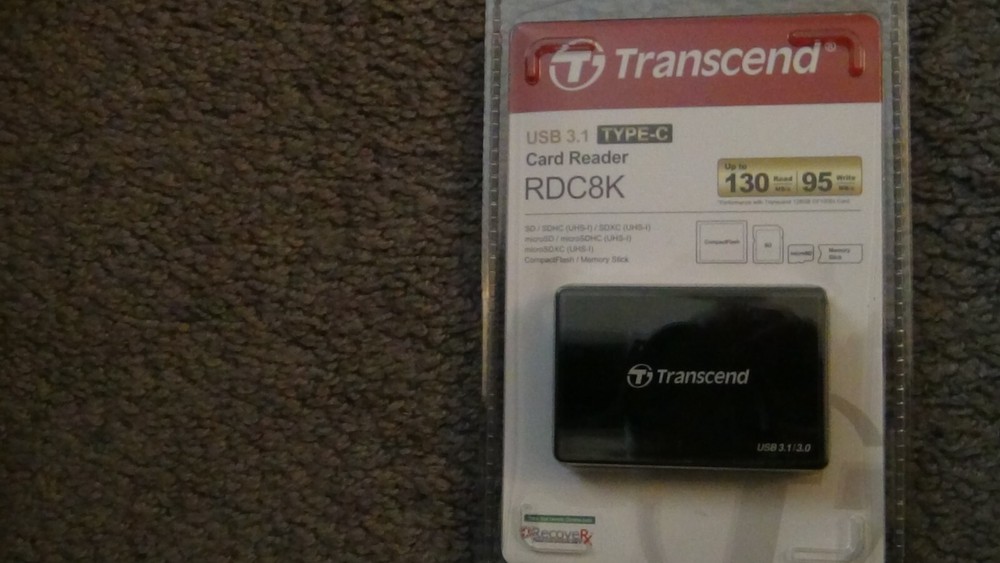 3 Transcend RDC8 Card Reader USB3.1 for CF/SD/SDHC/SDXC/Micro SD SDHC SDXC US