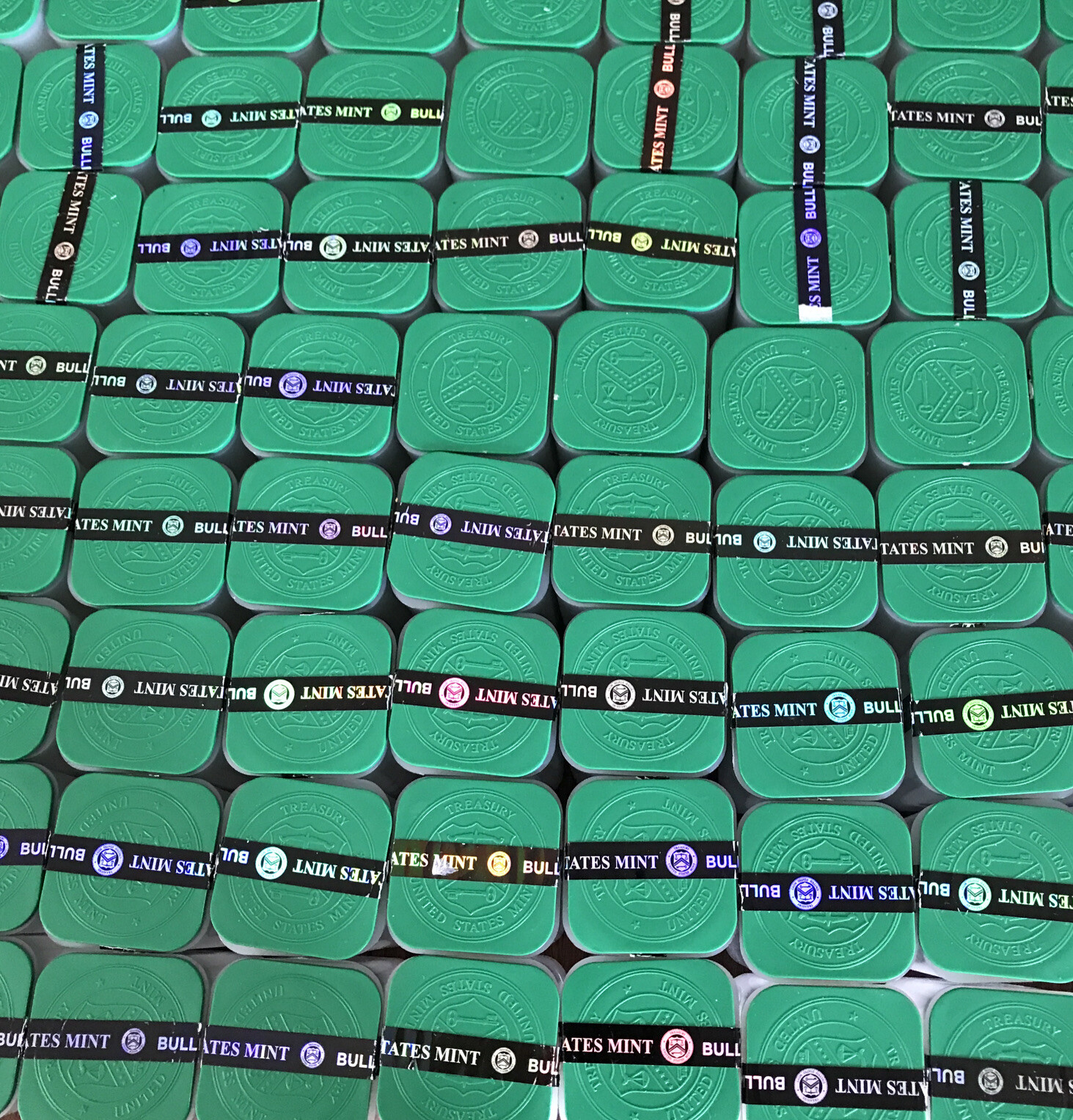 2 Empty Silver American Eagle Coin Tubes holds 20 coins per tube -lot of 2 tubes