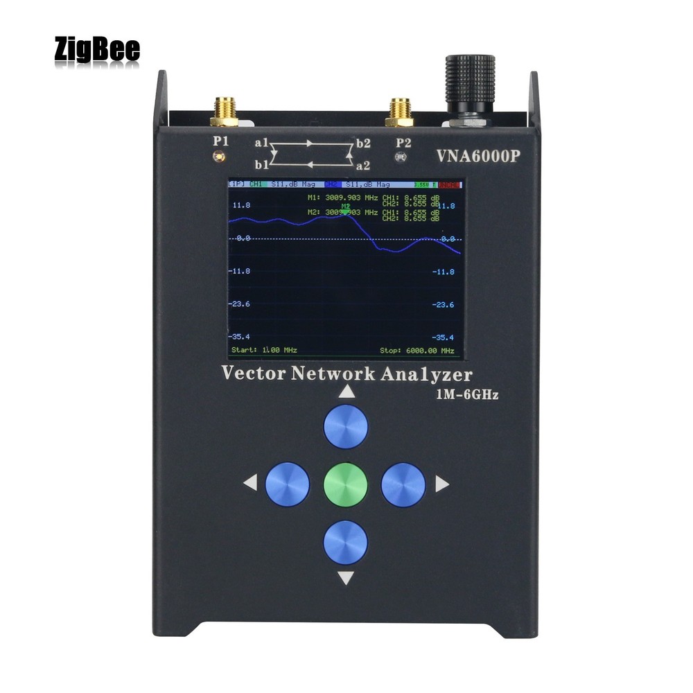 Portable Vector Network Analyzer VNA Analyzer with Display Aluminum Shell