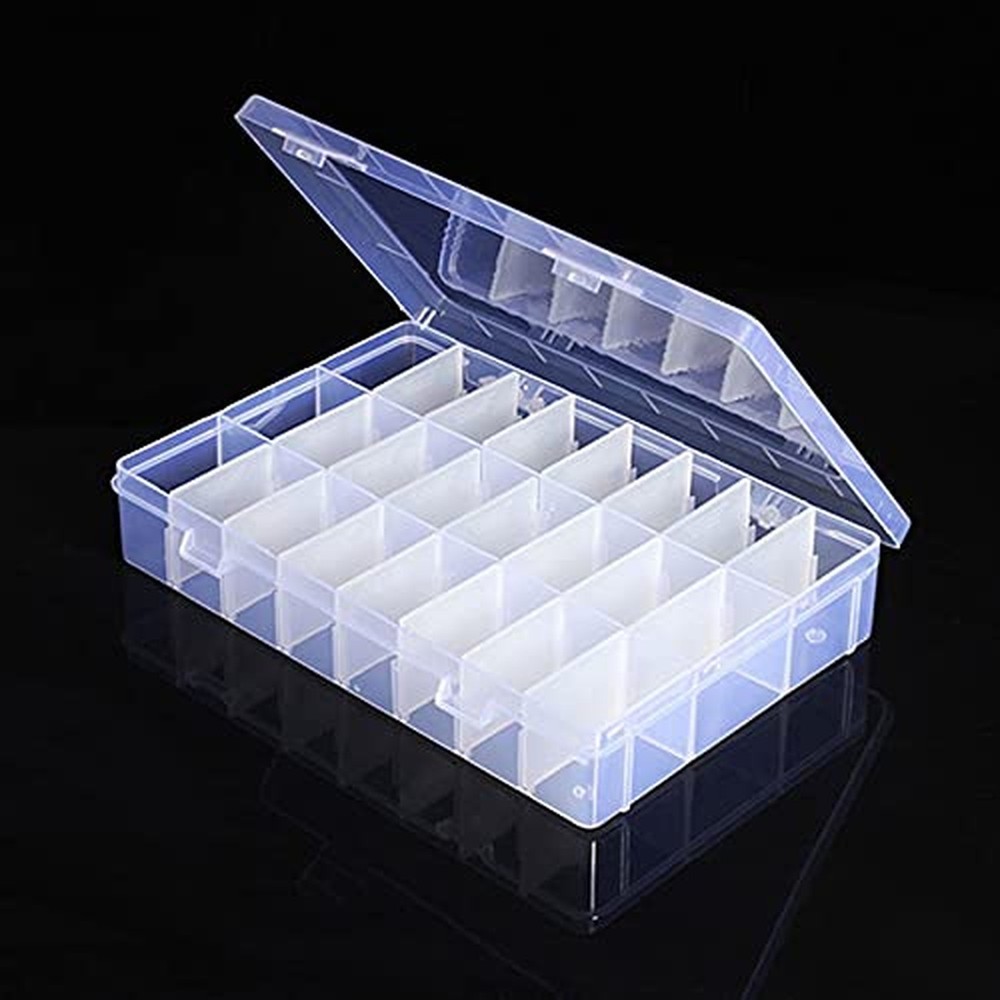 OriGlam 24 Compartment Electronic Component Storage Box Case, SMD SMT Case, E...