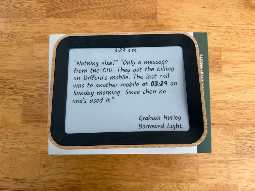 Author Clock – Volume 2 (Large 7.8”)