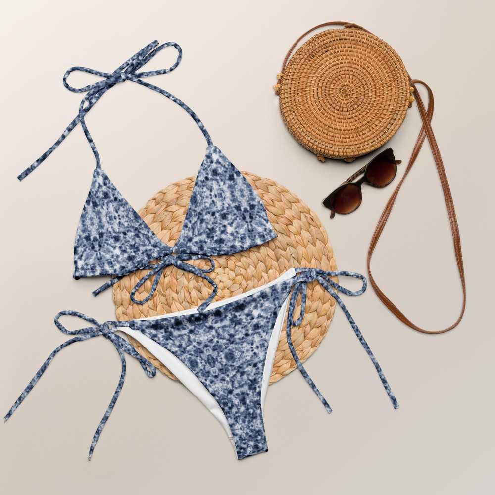 galaxy print | recycled string bikini