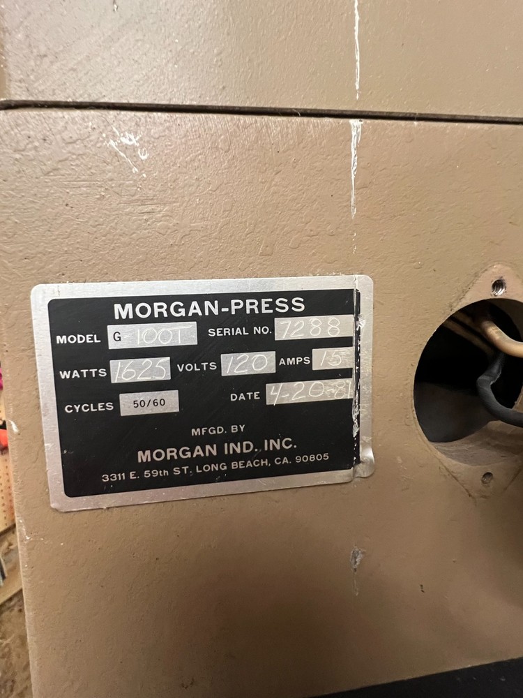 Morgan Press Injection Molding Press