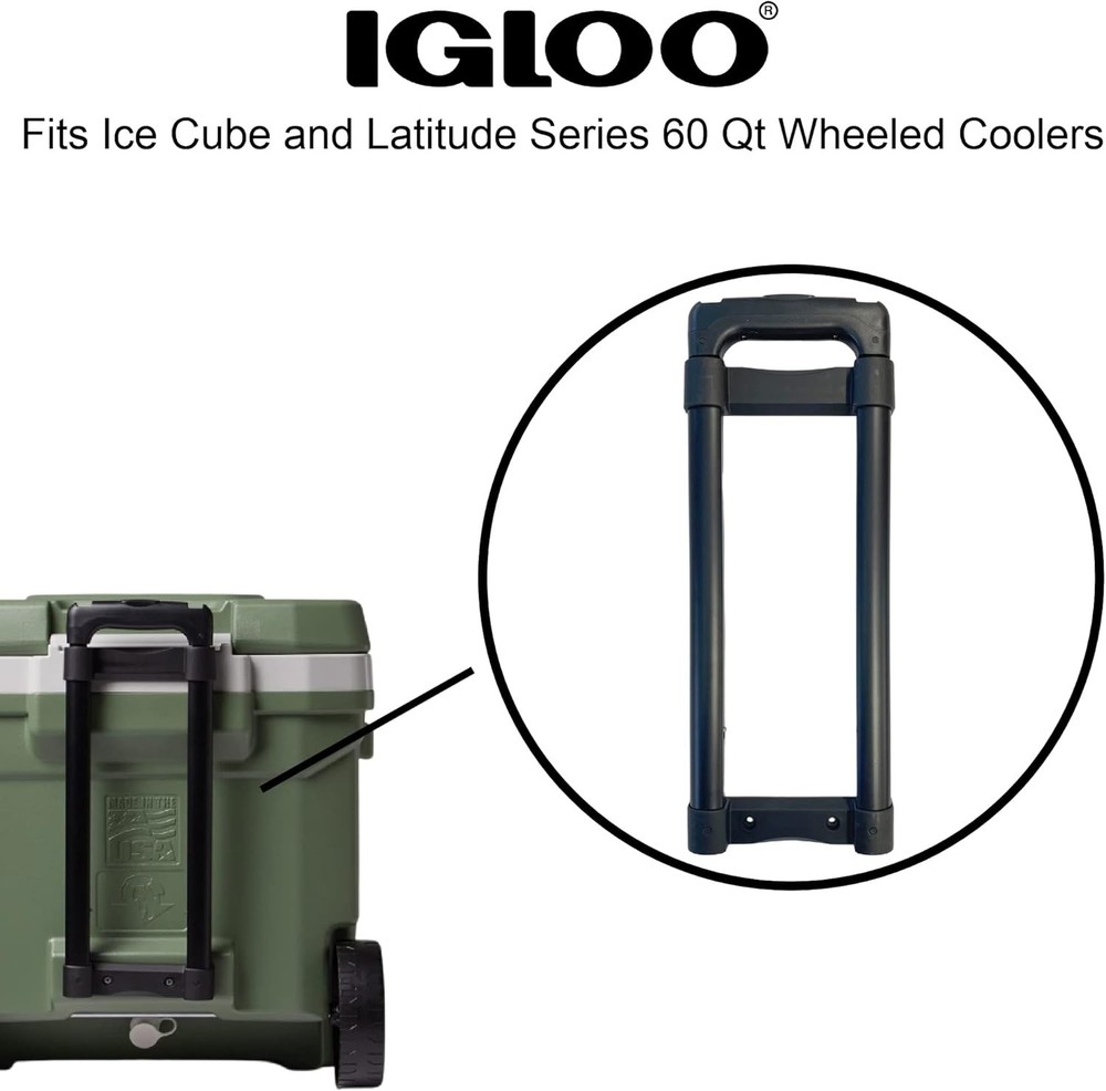 Igloo Replacement Telescoping Handle for Ice Cube and Latitude 60 Qt Black