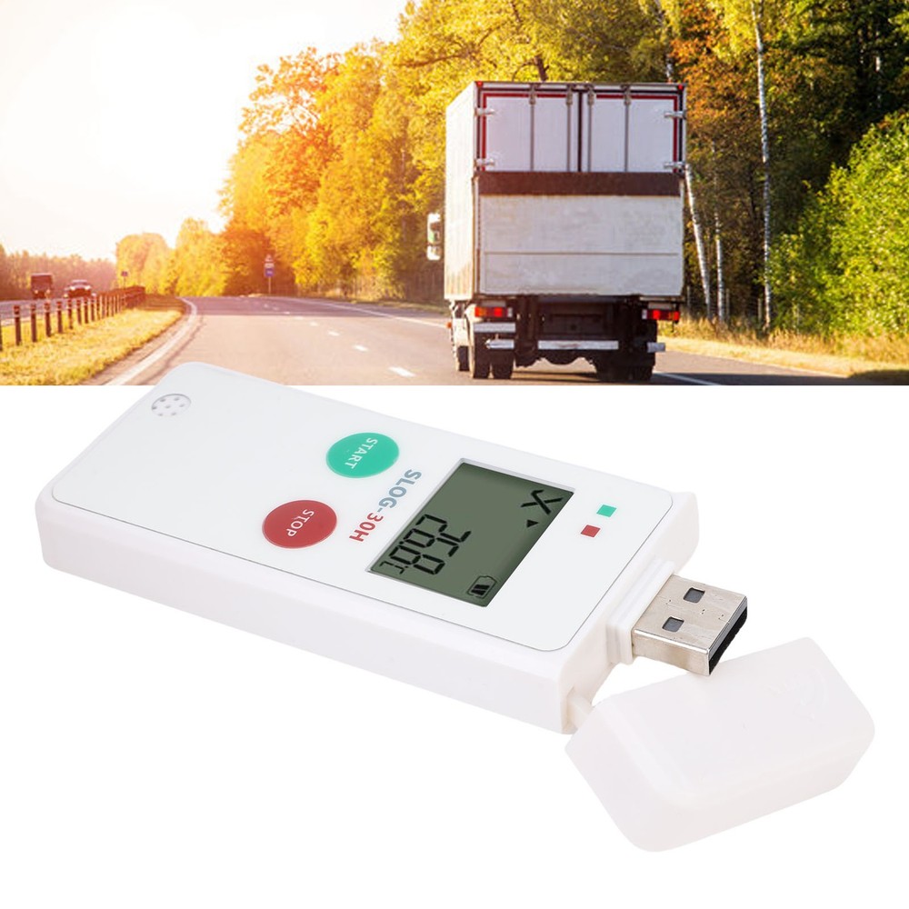 LCD Display Digital Temperature Recorder USB Temperature Humidity Data Logger