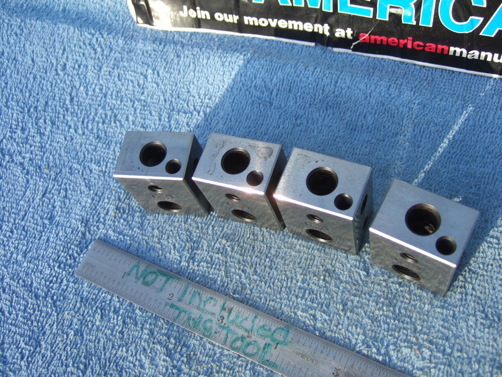 MOORE TOOL Co. BLOCKS (4) BLOCKS PARALLELS TOOLMAKER MACHINIST INSPECTION set A