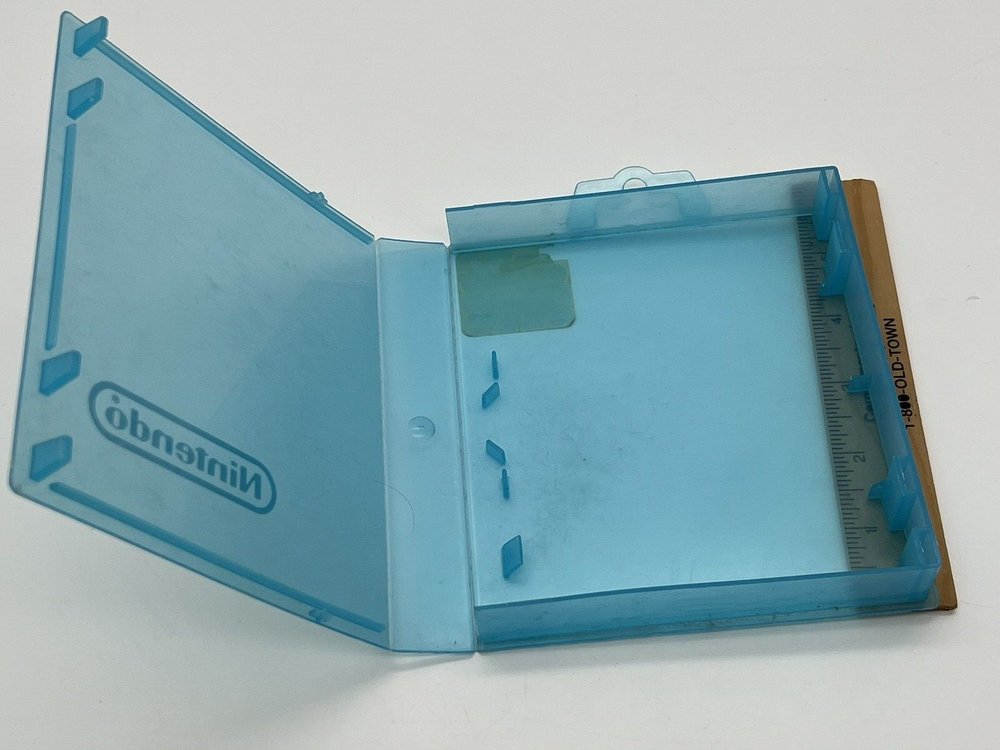 Nintendo 8 Bit Case - Original NES Transparent Blue Shell - empty, no game