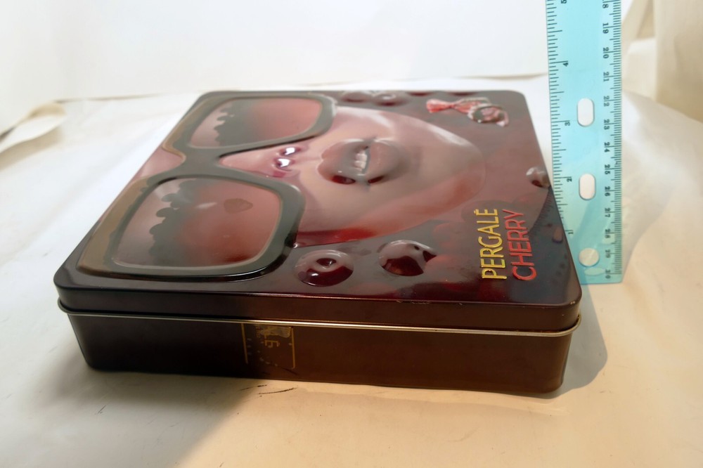 Pergale Cherry Metal Empty Tin/Container chocolate liquor candy