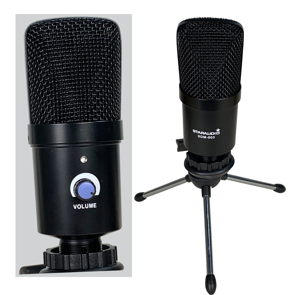 Laptop USB Cardioid Microphone Condenser Kit Studio Recording Chat PC Game Mic
