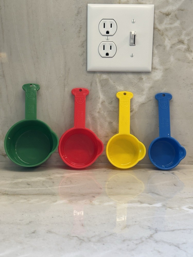 Plastic Nesting Measuring Cups, 1/4 Cup Up To 1 Cup