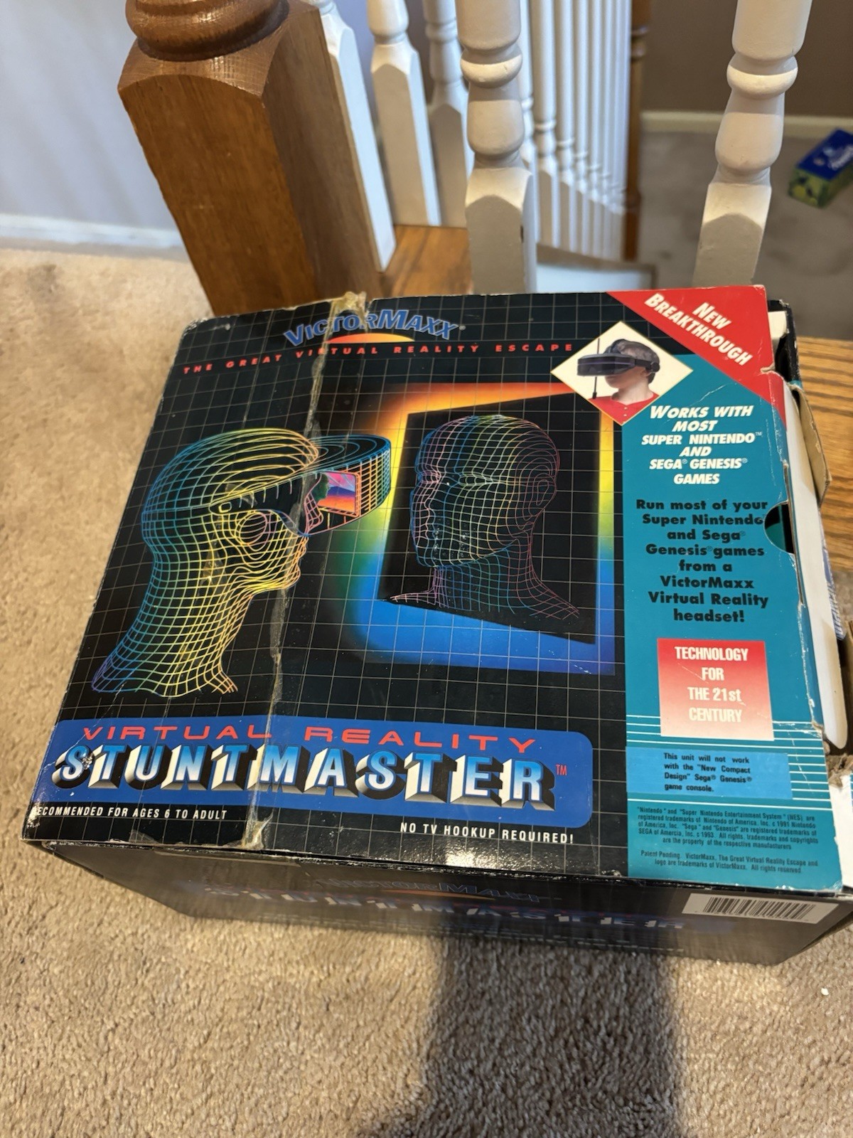 ***UNTESTED***VictorMaxx StuntMaster Virtual Reality Headset With Og Box