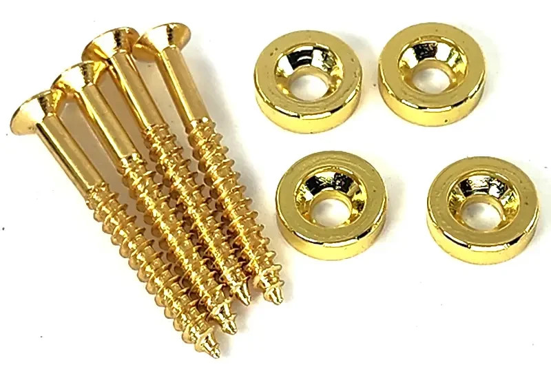 Squier Modders Gold Neck Joint Screws & Ferrules Hardware For Ibanez