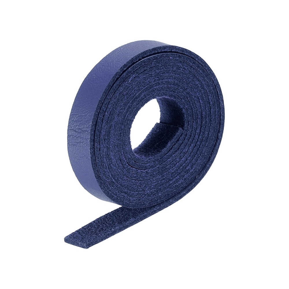 Faux Leather Straps Strip Leather String 1cm/0.4" Width, Dark Blue