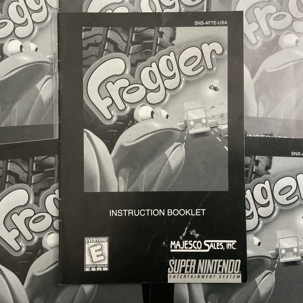 Frogger SNES Super Nintendo Instruction Manual Only