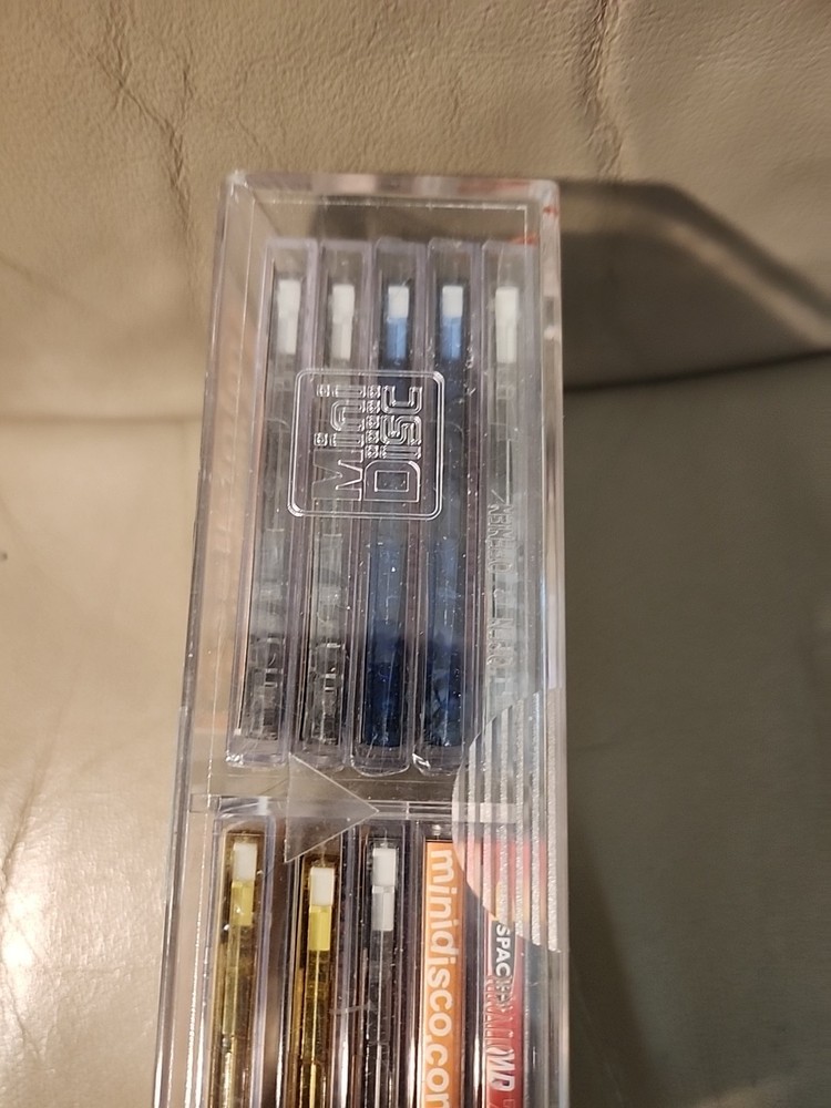 10 MINIDISCO ROBOT MD80 CLEAR MINIDISCS