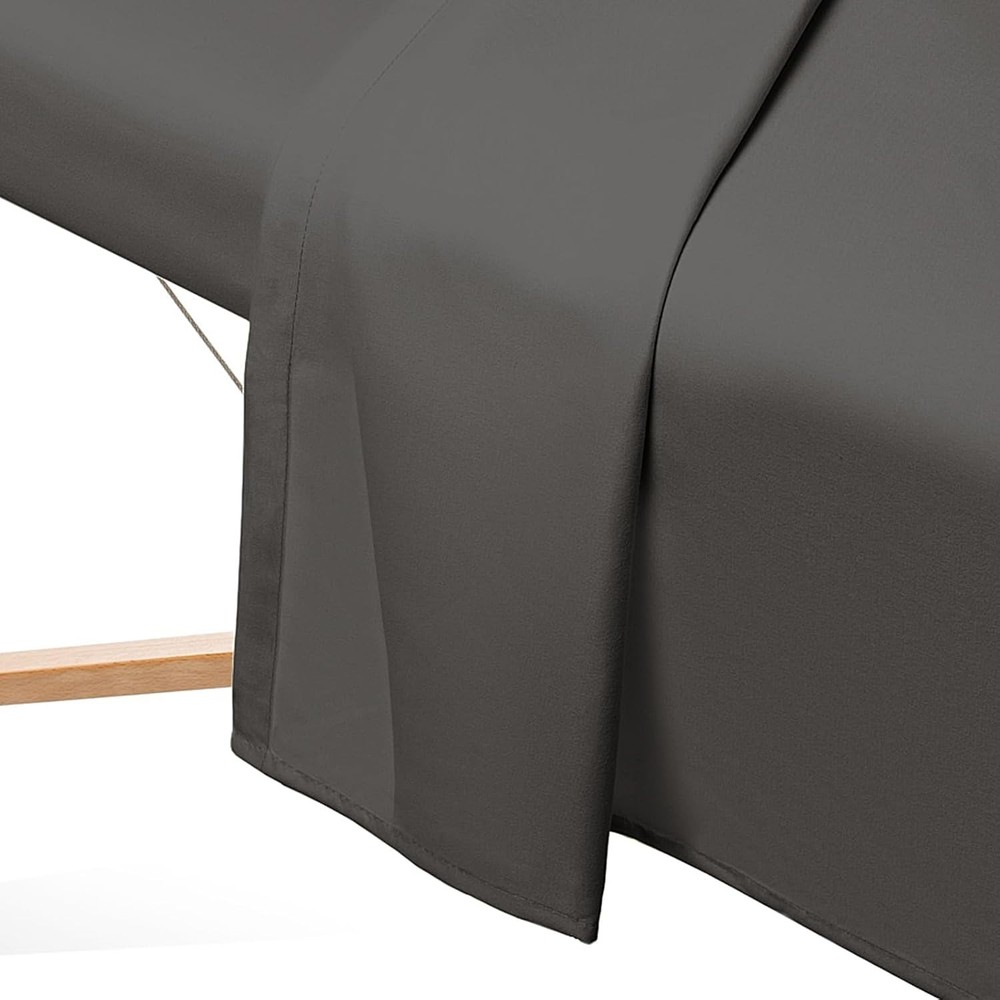 Gray Massage Table Sheet Set - Breathable Microfiber 3-Piece Collection