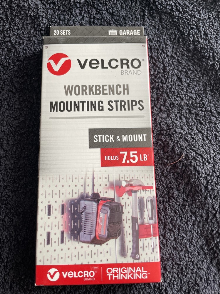 Velcro Workbench Mounting Strips Stick and Mount