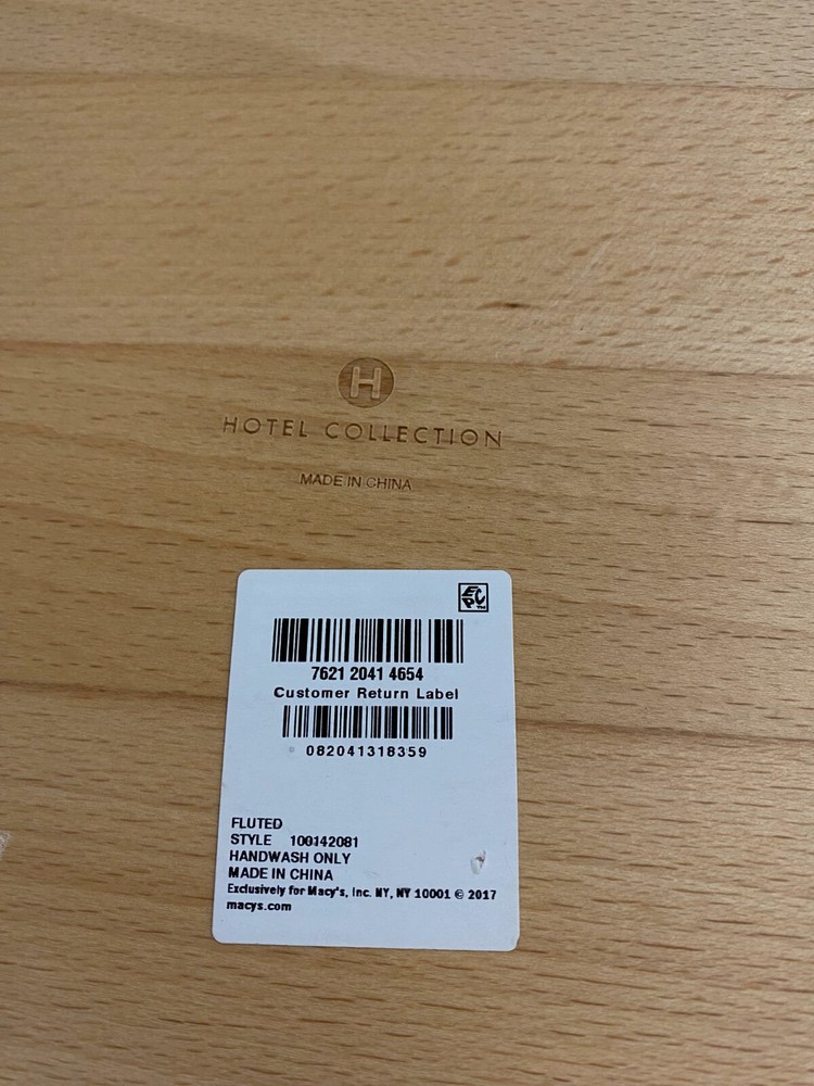 Hotel Collection Fluted Wood Serve Board