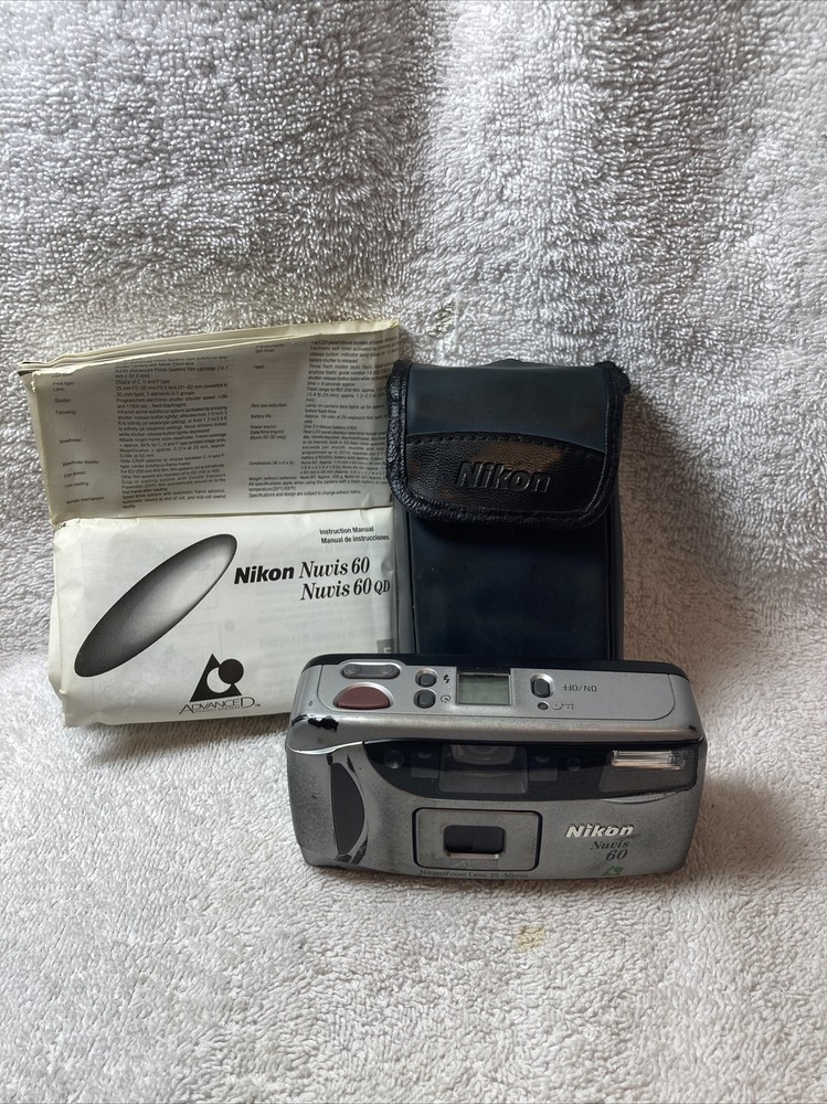 Nikon Nuvis 60 point & shoot compact camera preowned  read Description.
