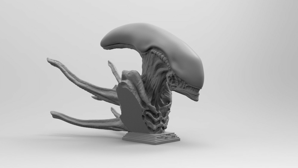 Scout Alien Xenomorph Bust 3D Printing model