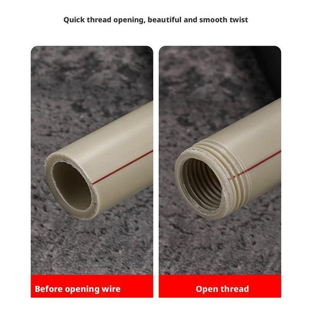 Integrated Internal External Pipe ThreadingTool PVC Pipe Threader Kit 2pc/set