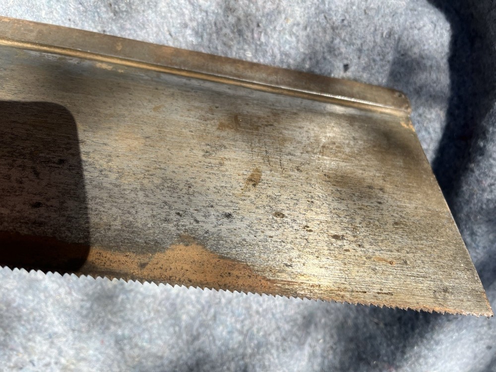 Disston Stanley Miter Box Saw 27 3/4 “ Blade Very Sharp Teeth Nothing Broken