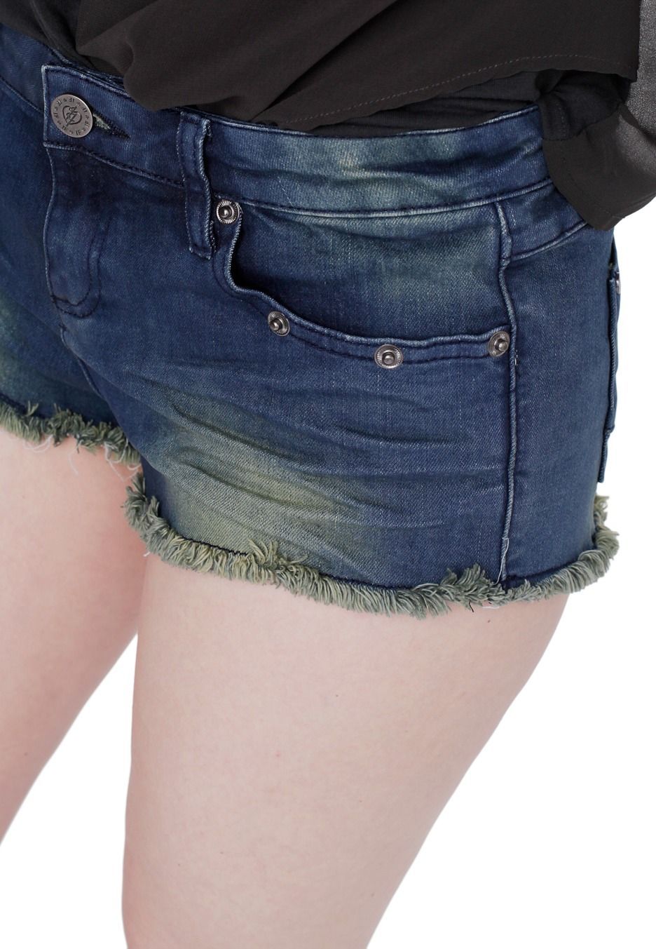 IRON FIST PONY TAIL DENIM SHORTS REMOVEABLE TAIL