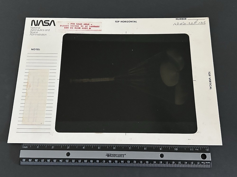 1982 NASA KSC Shuttle Orbiter Columbia Booster Presentation Transparency-1356