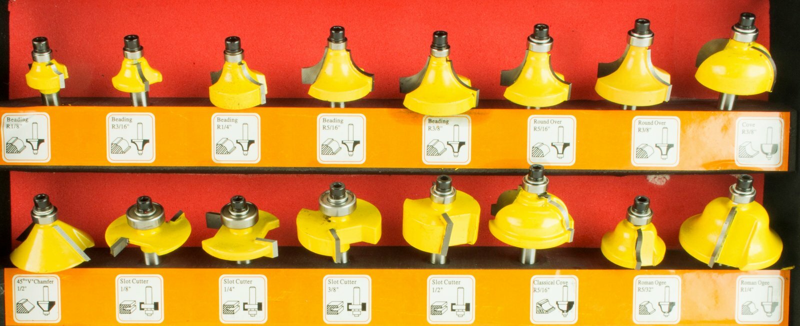 Steel Dragon Tools 100pc 1/4" Shank Router Bit Set Tungsten Carbide Kit