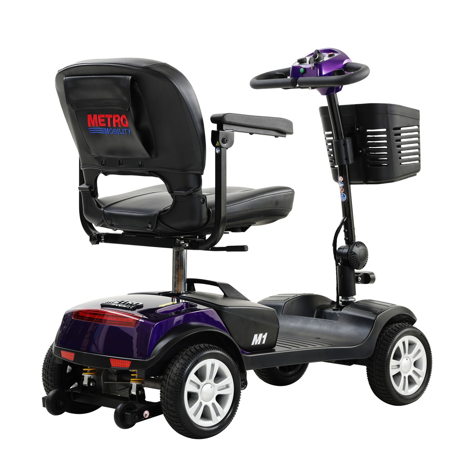 METRO 4 Wheel Travel Mobility Scooter with 300W Motor for Adult-300lbs, Purple